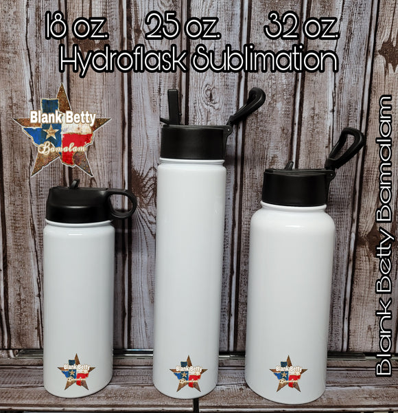 Hydroflask, sublimation (lid styles may vary)