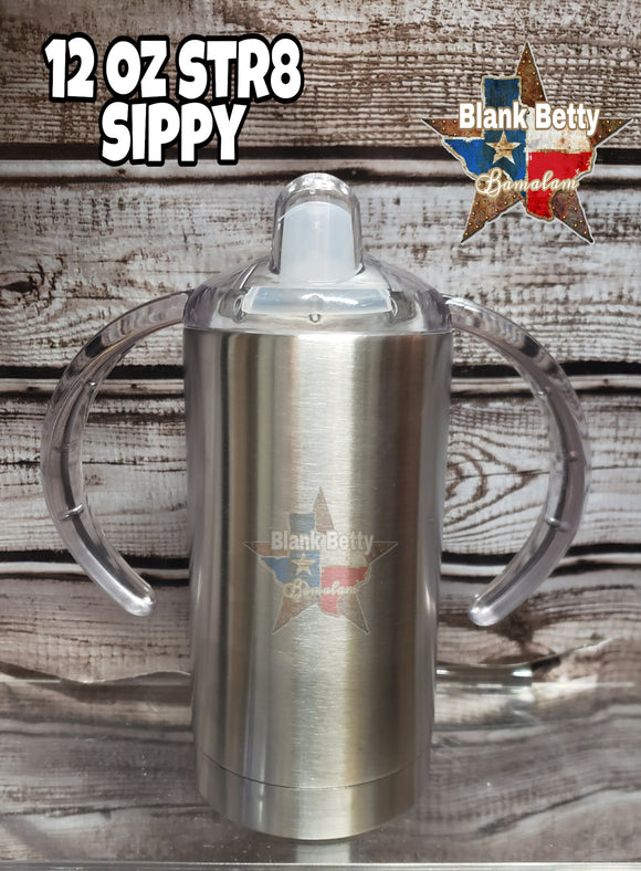 12 oz str8 sippy (sippy lid only w/cup) straight