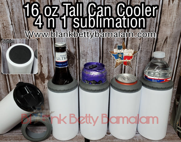 16 oz TALL CC 4 in 1 sublimation (no longer comes with the rubber bottom that's pictured)