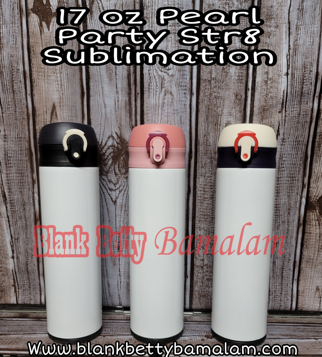 Hydroflask, sublimation (lid styles may vary) – Blank Betty Bamalam