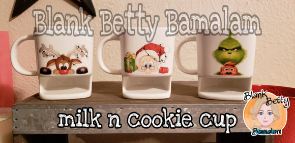 Milk n Cookie Ceramic Mug (BLANK) NOT SUBLIMATION