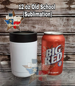 12 Oz. Old School Sublimation, Koozie