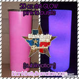 20 oz Str8 GLOW Sublimation (please read description) straight