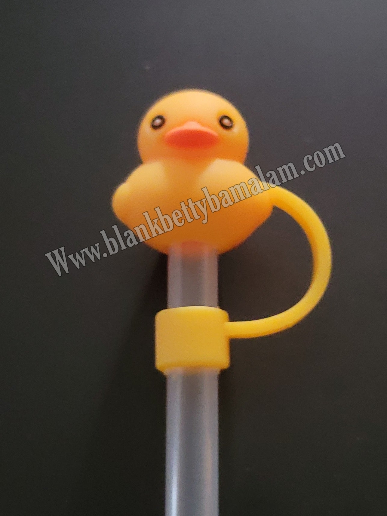 Rubber Ducky Straw Topper Yellow Fits Stanley 
