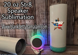 20 OZ STR8 SPEAKER STRAIGHT bluetooth SUBLIMATION