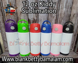 12 OZ STR8 KIDDY SUBLIMATION STRAIGHT