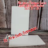 ALUMINUM BUSINESS CARD SUBLIMATION