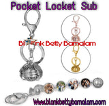 Pocket Locket Sublimation Keychain (please read description)