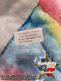 Minky Rainbow Sherbet Sublimation Blanket