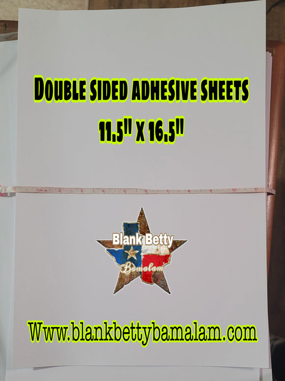 DOUBLE SIDED AHDESIVE SHEETS 11.5