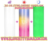 20 oz Str8 GLOW Sublimation (please read description) straight