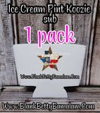 ICE CREAM PINT KOOZIE sublimation