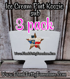 ICE CREAM PINT KOOZIE sublimation